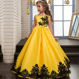 Girl Dresses Summer Princess Dress's Children's Evening Kids Bridesmaid Long Prom per ragazze 3-14 anni