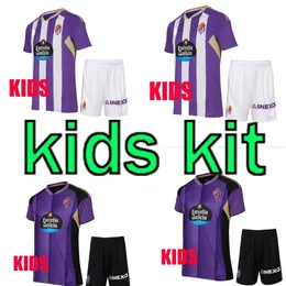 22 23 Echte Valladolid voetbaltruien Weissman Fede S. Oscar Plano L. Olaza R.Alcaraz Home Away Camisetas de Futbol 2022 2023 Kids Kit voetbal shirts