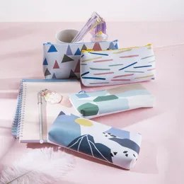 Pencil Case Cosmetic Makeup Bag Forest Style Pen Zipper Pouch Stationery School Supplies Coin Purse NO Pencils XBJK2105