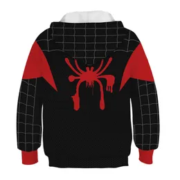 Kids Spider-Man Miles Morales Hoodie Spiderman Zipper Sweatshirt - Foto 6