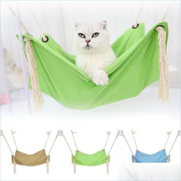 Cat Beds Furniture Cat Beds Furniture Est Cage Hammock Pet Hanging Bed Slee Swing Chair Breathable Comfy For Kitten Homeindustry Dhyga