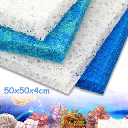 여과 가열 수족관 생화학 적 등나무 탱크 연못 필터 거품 스폰지 50x50x4cm 액세서리 Filtrati Homeindustry dhm0u