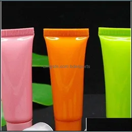 Butelki do przechowywania słoiki plastikowe puste kosmetyczne butelki kremowe miękkie rurki wytłaczanie butelki do czyszczenia twarzy oddzielne kubek do przechowywania 0 65 dhzto