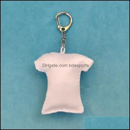 Party Favor Mti Style Customized Key Chain Sublimation Blanks Cloth Ornaments Buckle Creative Souvenir Different Shape 2 6Hyah1 Drop Dhnlk