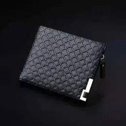 Multi-function zipper mens designer wallets male short style fashion casual coin zero card purses no205