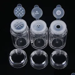 Packing Bottles 1Pc Clear 10Ml Empty Bottle Cosmetic Sifter Loose Powder Jars Container Screw Lid Diy For Makeup Tools R Homeindustry Dhm1W