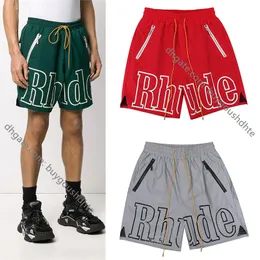 2022 Rhude Casual Shorts Inner Mesh Ademende heren- en damesmodeshorts RD22