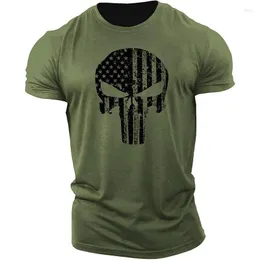 Men's T Shirts 2022 Summer Men 3d Print T-Shirt Shirt Sleeve Fashion Discal Green Army Shirt Harajuku streetwear tshirt كبير الحجم