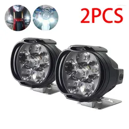 Nocne światła 2PCS 6 Reflektor LED do motocykla reflektory reflektorów Lamp Lampa 6LED Pomocnicza jasność elektryczna światło samochodowe oświetlenie