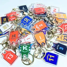 Mode Jersey Schlüsselanhänger Bulk Auto Schlüsselanhänger Dekoration Zubehör Schlüsselanhänger Ball Anhänger Schmuck Basketball Liebhaber Schmuck Geschenke