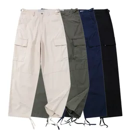 Męskie spodnie designerskie spodnie Mężczyźni Joggers jogging spodni harem multi kieszenia długie spodnie swobodne sprężyste letnie letnie spinki metalowe klamry
