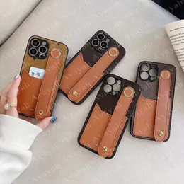 Lüks Çiçek Mektubu Bilek Kayışı Telefon Kılıfları iPhone 14 13pro 14pro 14plus 13 Pro Max 12 12pro 11 11pro X Xs Xr 8 Artı Deri Kart Cebi Bileklik Sapanlar Kapak