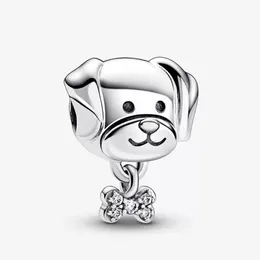 Pet Dog Bone Charm 925 Sterling Silver Pandora Pendenti Momenti Pet per Fit Charms pandoracharm queen Bracciali Gioielli 792254C01 Andy Jewel