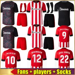 22 23 En Yeni Bilbao Futbol Forması yetişkin çocuk futbol tişörtü WILLIAMS kaleci Athletic I.MARTINEZ RAUL GARCIA YURI B. MUNIAIN YERAY Camiseta leones