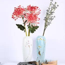 장식용 꽃 큰 마리 골드 잎과 잎 히건 인공 꽃 분기 실크 가짜 객실 테이블 장식 웨딩