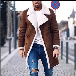 Jackets masculinos 2022 Winter Men Coat Moda Roupas de moda Fleece forrado grosso de lã quente sobretudo machos lã mistura masculina de tamanho masculino