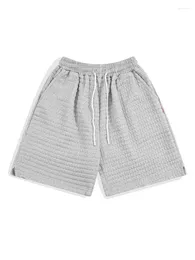 Herren Shorts Mafokuwz Sommer Große Hosen Waffel Sport Herren Plus Size Grunge Einfache Lässige Halbe Hose Urban Streetwear