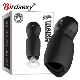 Beauty Items Männlicher Masturbator Penispumpe Vibrator Erwachsene Ausdauerübung Künstliche Vagina 7-Gang-Verzögerungstrainer sexy Spielzeug für Männer