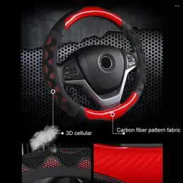 Steering Wheel Covers 3D Antiskid Car Cover Of Honeycomb Style Soft Plastic Wear-resistant Leather Durable Exquisite Breathable