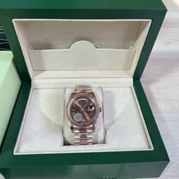 Relógios de Pulso BP Maker 40mm Ouro 18K Aço Champanhe Diamante Mostrador Relógio Masculino Automático Moda Relógio Masculino Relógio de Pulso
