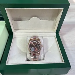 BP Maker 40mm 18K Altın Çelik Şampanya Elmas Dial Erkekler İzle Otomatik Moda erkek saati Kol Saati