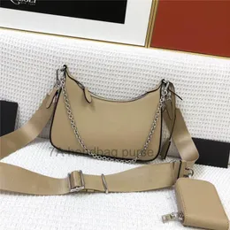 7A مصمم الكتف حقيبة أعلى جودة Crossbody Woman Fashion 2005 Saffiano Leather Nylon Hobo Pouch Purse Totes Cross Body 3pcs مجموعة القابض 1BH204