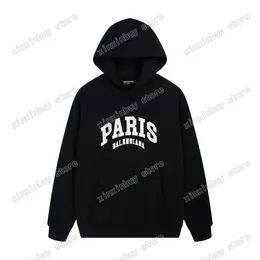 xinxinbuy erkekler tasarımcı hoodies paris büyük harfler basılı dokuma kadınlar büyük boy siyah beyaz xs-l