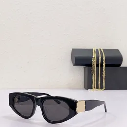Designer-Sonnenbrille für Herren und Damen, glänzendes Gold, unsichtbares Scharnier, 0095, modische Sonnenbrille mit Farbverlauf, luxuriös, mit Etui
