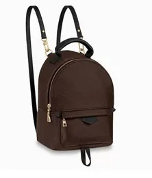 Klassiska lyxiga designerväskor brun gammal blomma kvinna mode väska ryggsäckar resor skolväskor Mini axelväska gratis frakt