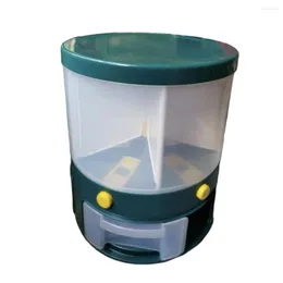Bottiglie di stoccaggio Dispenser per riso Contenitore per cereali Scatola rotante a 6 griglie Facile installazione