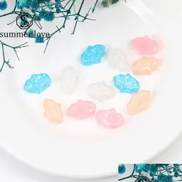 Charms New Fashion Hamsa Hand Resin Charm For Necklace Bracelet Pink Blue White Orange Color Pendant Diy Jewelry Making D Carshop2006 Dh7O2