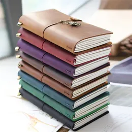 Блокноты подлинная кожаная журнал Travel Notebook Retro DIY DIY DIRADE Дневник