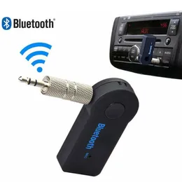 Real Stereo New 3.5mm sändare Streaming Bluetooth Audio Music Receiver Car Kit Stereo BT 3.0 Portable Adapter Auto Aux A2DP för handfri telefon MP3