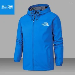 Trench de trincheira masculina vendendo jaqueta à prova de vento e à prova d'água 2022 Montanhista ao ar livre Autumn Winter Ski Zipper Hood So