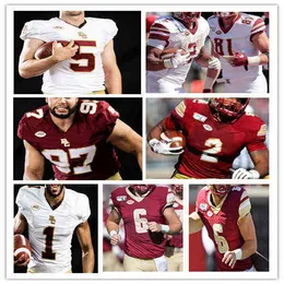 American College Football Wear Custm Boston BC College Football Jersey Phil Jurkovec Dennis Grosel Pat Garwo III Alec Sinkfield Travis Levy