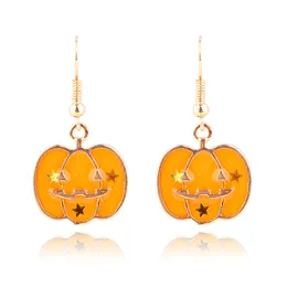 Cute Pumpkin Grande affermazione Orecchini di Charms Girl Girl Gold Gold Gold Huggies Orecchini Accessori per gioielli all'ingrosso Regalo per feste