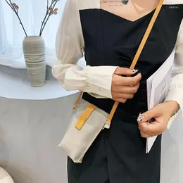 Evening Bags Real Genuine Leather Women Shoulder Crossbody Bag Female Contrast Bolso Mini Small Clutch Phone For Fashion 2022