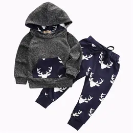 Одежда набор Citgeett Spring Baby Boy девочка для детской одежды Осенняя зимняя топ Spants 2pcs Set Otbites Heper Christmas Clothing 220905