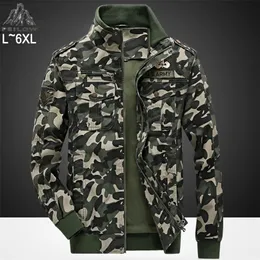 Giacche da uomo Autunno inverno giacca a vento Bomber Camouflage Military Cargo Cappotti CasUAl Pilot Men Army Tactical Jacket 220905