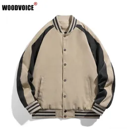 Jackets Men Jackets Baseball Uniformes Jacket Harajuku American Retro Streetwear Men Street Trend Pilot Wild Casual Casual Casuais 220905