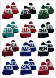 New 2022 Basketballl Beanies Team Knit Hat Berretto con risvolto 29 Teams Knits Hats Mix and Match All Caps