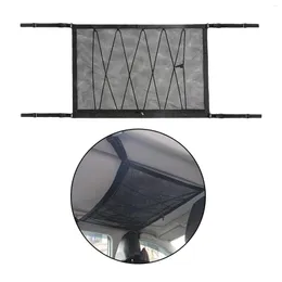 Car Organizer Ceiling Storage Mesh Auto Interior Roof Luggage Net Bag Truck Automotive Accessories