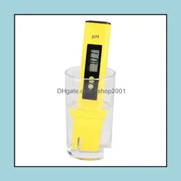 PH -mätare Partihandel 60st Digital pH Tester Pocket Portable Pool Water Wine Quality Food Aquarium Hydroponics Meter SN2102 Drop Deliv DHXYX