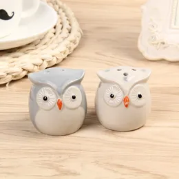 Party Favor Creative cartoon ceramic seasoning jar wedding gift owl seasoning bottle general kitchen restaurant LLK270