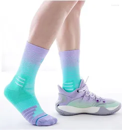 Sports Socks Men de alta qualidade Elite Basquete respirável Bola de fundo inferior ao ar livre Tubo absorve suor