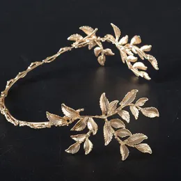 Headbands Vintage Gold Flower Bead Bridal Wedding Crown Headband Women Crystal Tiara Headpiece Hair Accessories Drop Delivery Yydhhome Ambkg