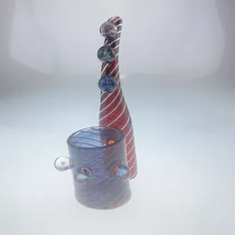 Smoking Pipes american red and stripe and yellow flash with 3 opals 3 marbles proxy new design only sale glass beautiful