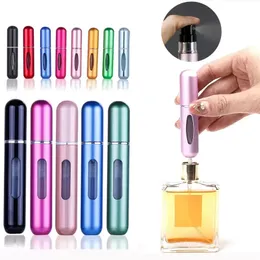 Diğer ev temizleme araçları 5ml parfüm atomizer portatif sıvı kap kozmetik için mini alüminyum sprey alkolkol boş şişe seyahat için doldurulabilir