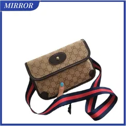 MIRROR Luxury Bag Double Tiger Head Messenger Single Shoulder Bags Fashion High Quality Dog Tooth Chest Bag Women