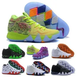 Kyrie 4 4​​S Men Basketball Shoes Confetti Ankle Taker Halloween Bhm Equality Mamba Light Volt 2023 Man Hommesトレーナースニーカーサイズ7-12